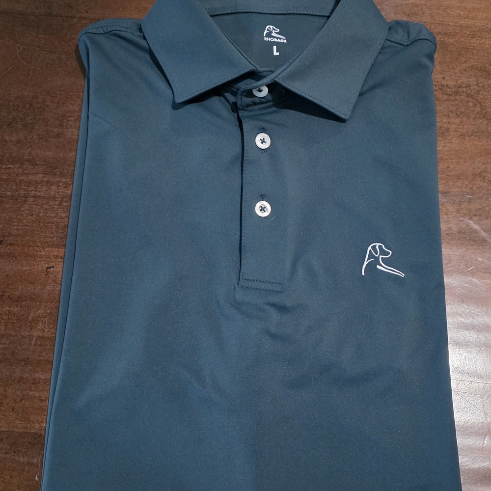 Rhoback Men's Polo Shirt in Green L